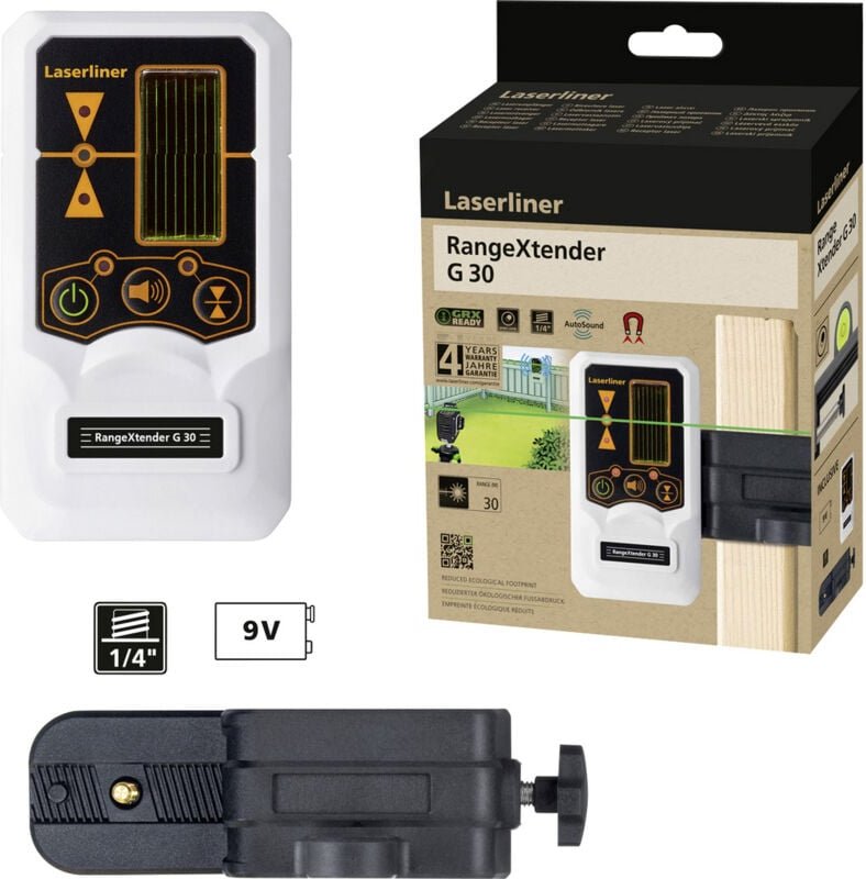 Laserliner - RangeXtender g 30 Laserempfänger für Linienlaser Reichweite (max.): 30 m