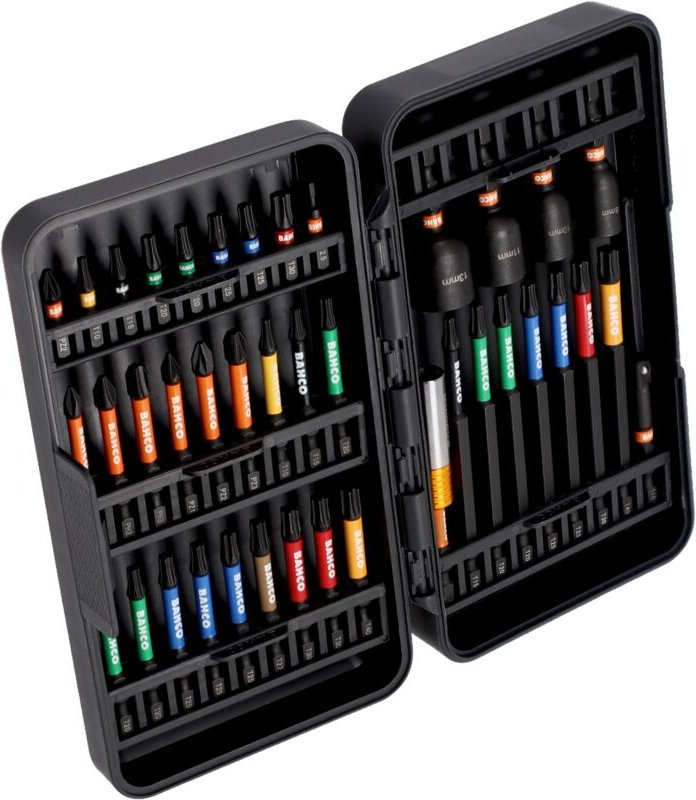 Bahco - 1/4' Torsions-Schlagschrauber-Bitsatz, 40-tlg in stabiler Box