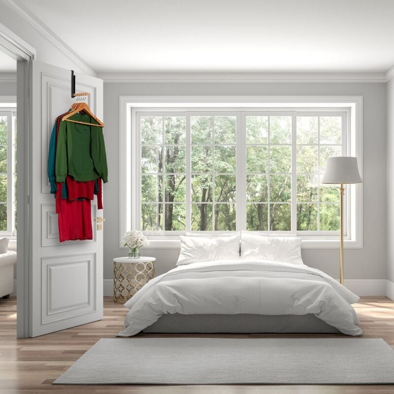 Faltturhanger 2er set - metall und holzhaken