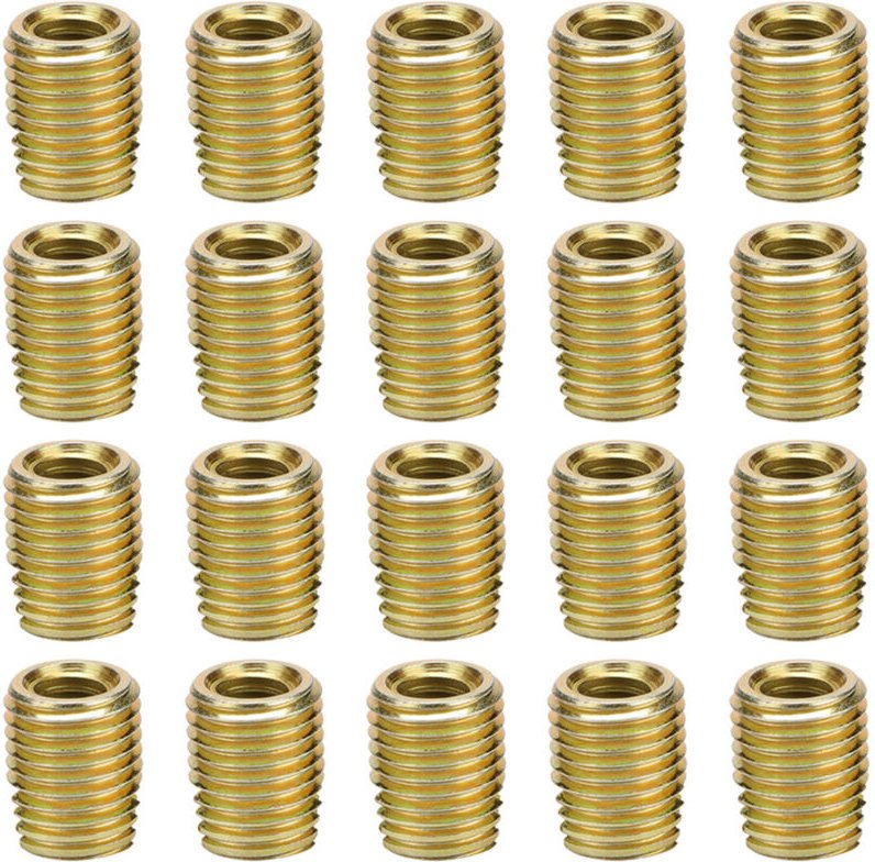 20 Stück selbstschneidende Gewindeeinsätze aus Kohlenstoffstahl 302 (Innengewinde M30,5, Außengewinde M50,5)