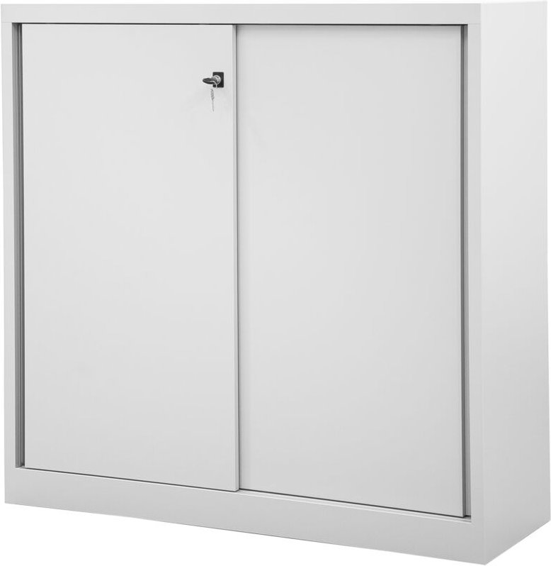 BISLEY Schiebetürenschrank ECO Lichtgrau