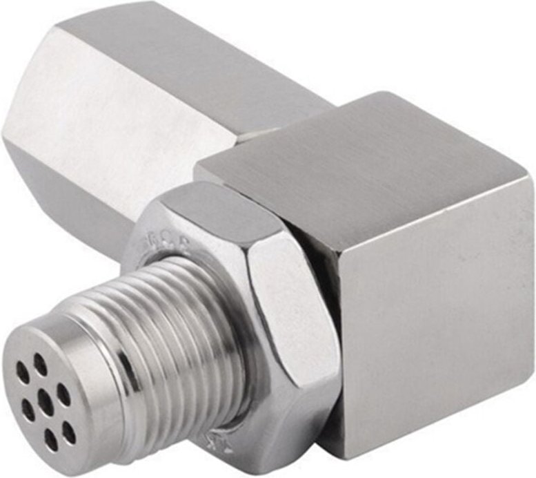 Universal O2 Sauerstoff Sensor Adapter 90 ° Grad 02 Bung Verlängerung Katalytische Extender Spacer M18X 1,5 Auto Fix Che...