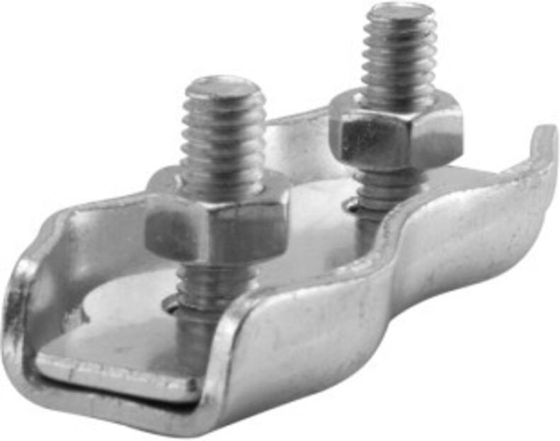 Doppelflachkabelklemme Verzinkt 2 Schrauben Ø 4-43 Mm - 9520378