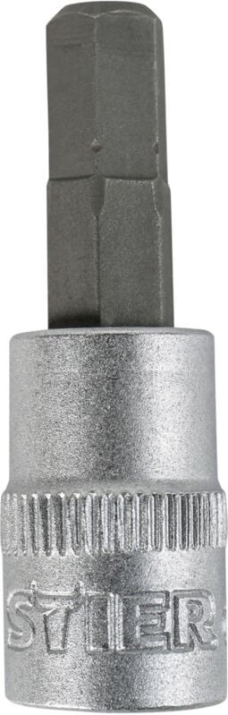 STIER Innensechskant-Bit-Steckschlüsseleinsatz 1/4'', SW 6 mm, Schraubendreher-Einsatz, Bit-Einsatz, Stecknuss
