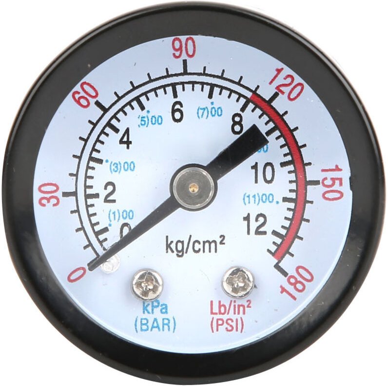 FTVOGUE Y40 Präzisions-Manometerabdeckung aus Eisen für Kolbenkompressoren, Schwarz, Hergestellt aus hochwertigen Materi...