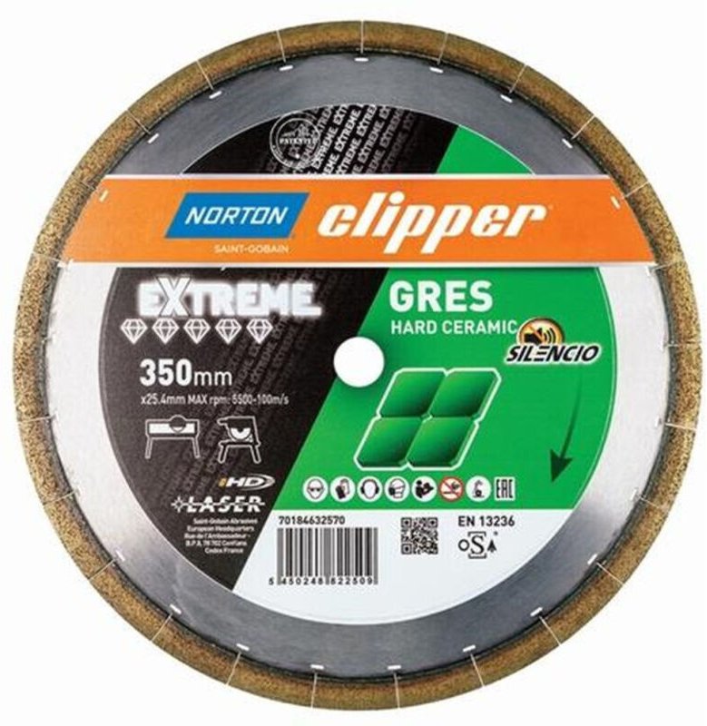 Diamanttrennscheibe Extreme Gres Silencio D.350mm Bohr.25,4mm
