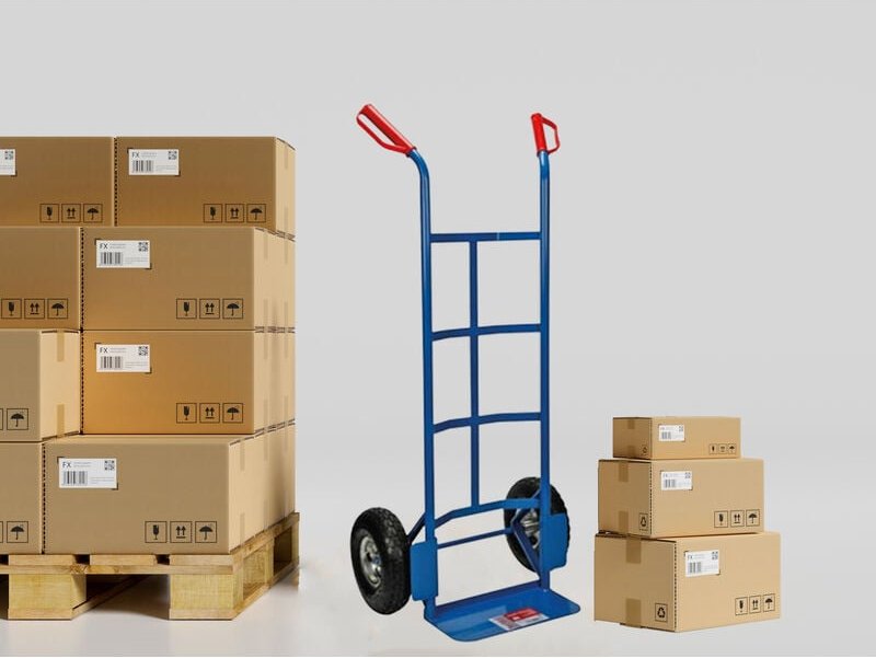 Perel - Sackkarre Stahl Luftreifen, bis 200kg 120cm Plattform 35x20cm