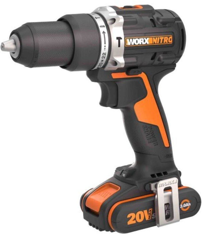 WORX WX352 20V Schlagbohrmaschine mit Akku und Ladegerät inklusive
