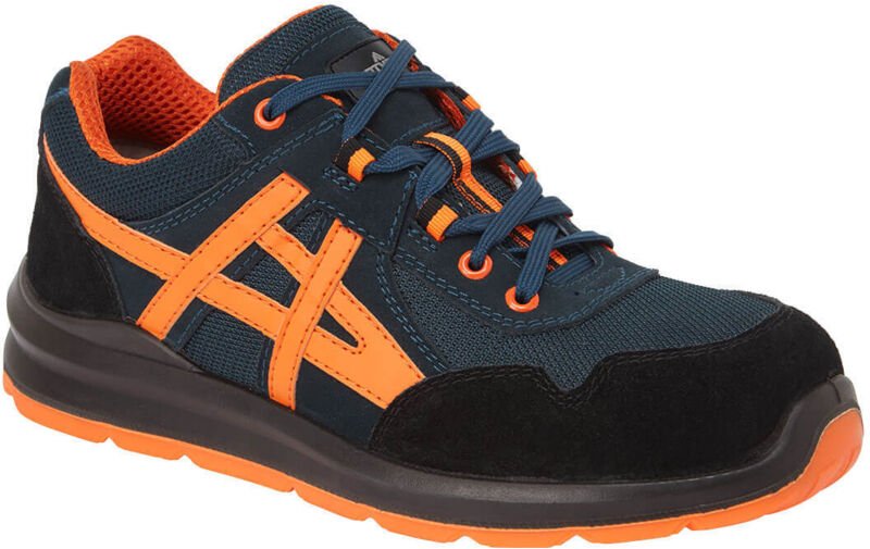 Arbeitsstiefel niedrige MERSEY Steelite S1 Blau/Orange 45