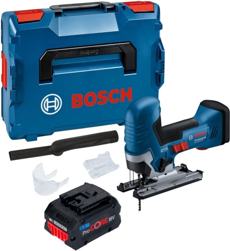 Bosch GST 18V-125 S Professional Akku Stichsäge 18 V 125 mm Brushless + 1x ProCORE Akku 8,0 Ah + L-Boxx - ohne Ladegerät