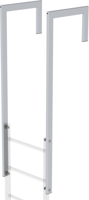 Ausstiegsholm abgewinkelt Aluminium eloxiert Länge 1.600 mm - 061049 - Günzburger Steigtechnik