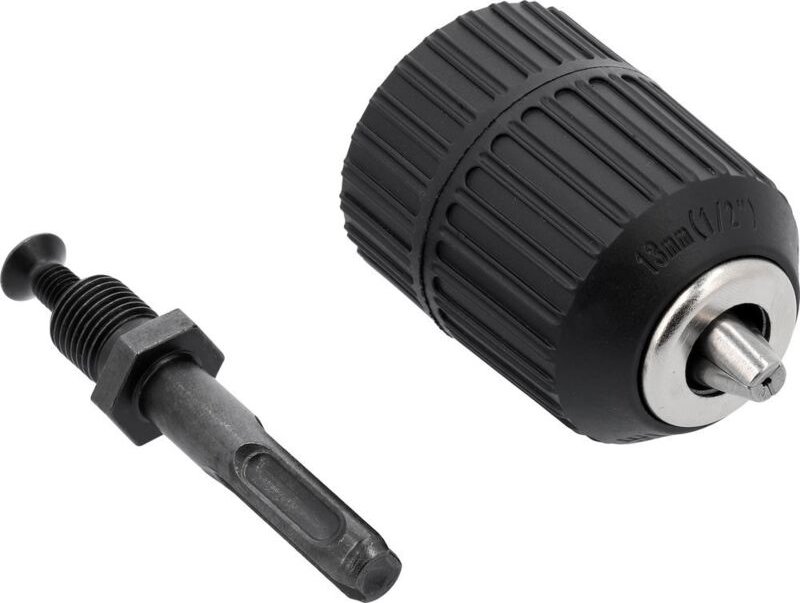 YATO Selbstspann-Bohrfutter mit SDS-Plus Adapter & Schlüssel – 1,5–13 mm 1/2" 20UNF, Cr40 & Kohlenstoffstahl, stabil & p...