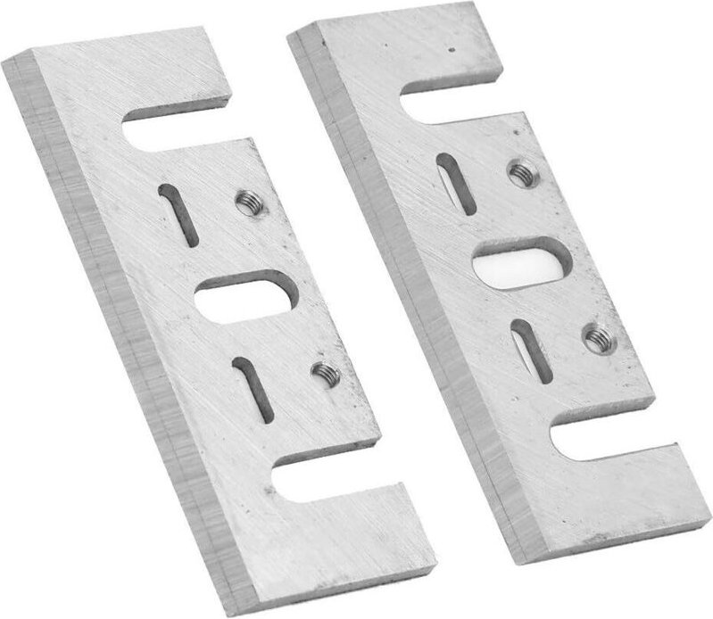 BEBUSINGOTO 2 Stück 3-1/4 Zoll Werkzeughobelmesser Ersatzmesser für Elektrohobel HSS Hobelmesser für 1900B