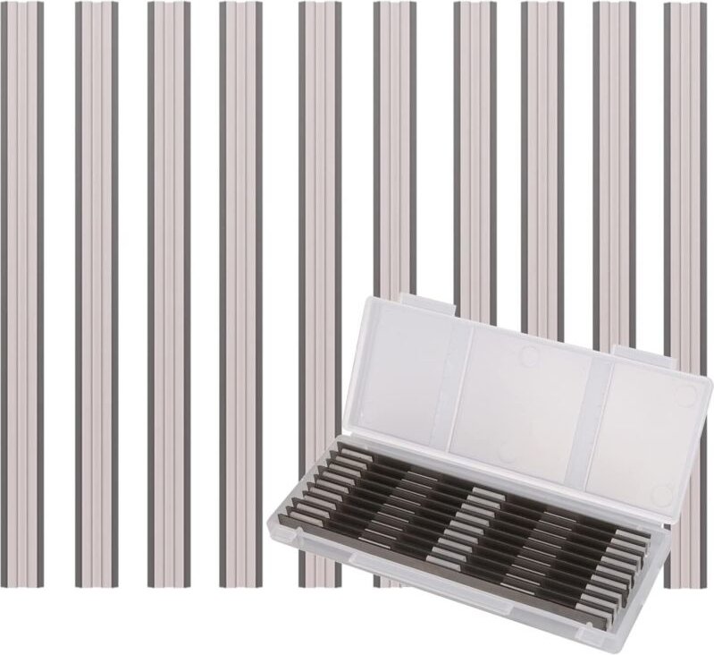 10 Stück Hobelmesser HSS Set, 82mm Hobelmesser, Elektrohobel Hss Klinge 82x5,5 x1,2mm, für Bosch Hobel, Handhobel, Holzb...