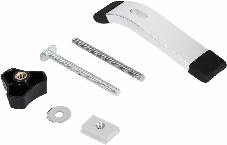 Shining House - Aluminiumschiene – T-Schienen-Klemme, T-Schienen-Metall-Schnellspann-Schienenklemmen-Set, für T-Nut-Holz...