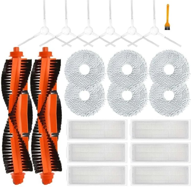 Für Selbst-Reinigung Roboter 2 C101 Wichtigsten Seite Pinsel Hepa Filter Lappen