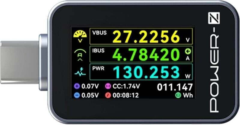 Power-Z C240 USB-C Tragbarer digitaler Leistungstester, unterstützt bis zu 240 W und PD3.1 QC5.0, für USB-C-Telefone, La...
