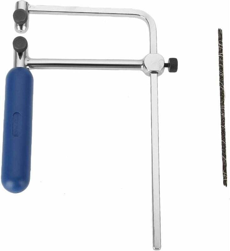 Handsäge – Kleine Dekupiersäge – Verstellbare Schmucksäge – U-Rahmen mit 2 Spiralsägeblättern – Für die Holzbearbeitung,...