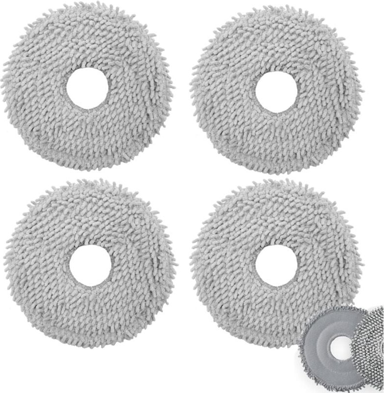 Ersandy - Stück Mopptücher für Roborock q Revo für Roborock P10 Staubsauger Ersatzteile, waschbare und wiederverwendbare...