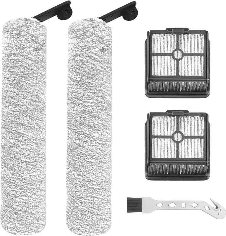 Ersatz-Bürstenrolle und -Filter für kabellosen Nass-Trocken-Staubsauger Dreame H11 Core/H12/M12, 2 Bürstenrollen + 2 HEP...
