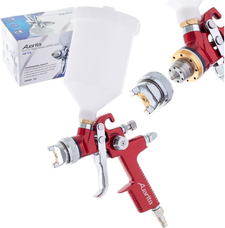 Spray Gunaurita Top Tank Hvlp 2,5 Mm Professional 600ml