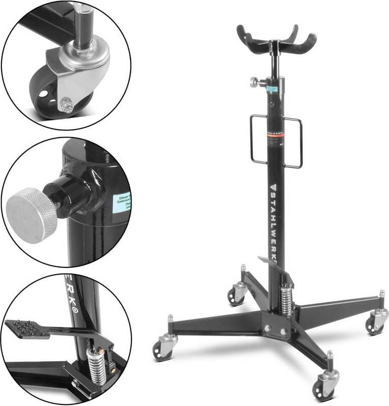 Hydraulischer Getriebeheber TJ-500 st belastbar bis zu 500 kg - Stahlwerk