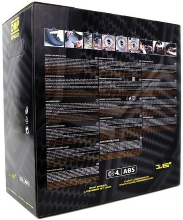 Radkappe OMP Magnum Speed Schwarz 16" (4 uds)