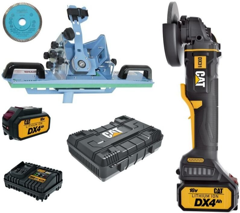 Sigma Jolly Edge 37a3d + Scheibe 75b + Akku-Winkelschleifer Cat Dx31b