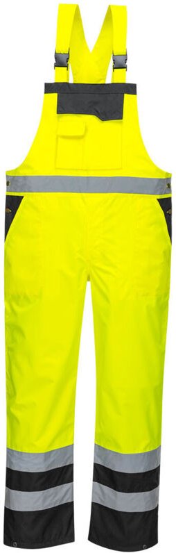 Kontrast-Kittel ohne Futter Farbe: Gelb/Schwarz Größe M - Portwest
