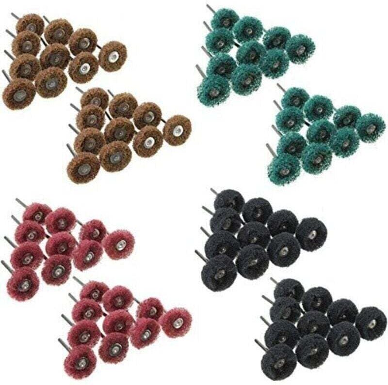 80-teiliges Set Schleifscheiben, braune Polierpads, 1" Körnung 80, 150, 240, 300, 80 Stück für Dremel-Rotationswerkzeuge...