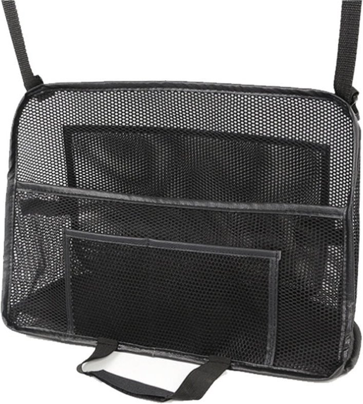 Autositz-Organizer, Aufbewahrungstasche für die Autositzlehne, Handtaschenhalter, Mittelkonsole, Haustierschutz, schwarz