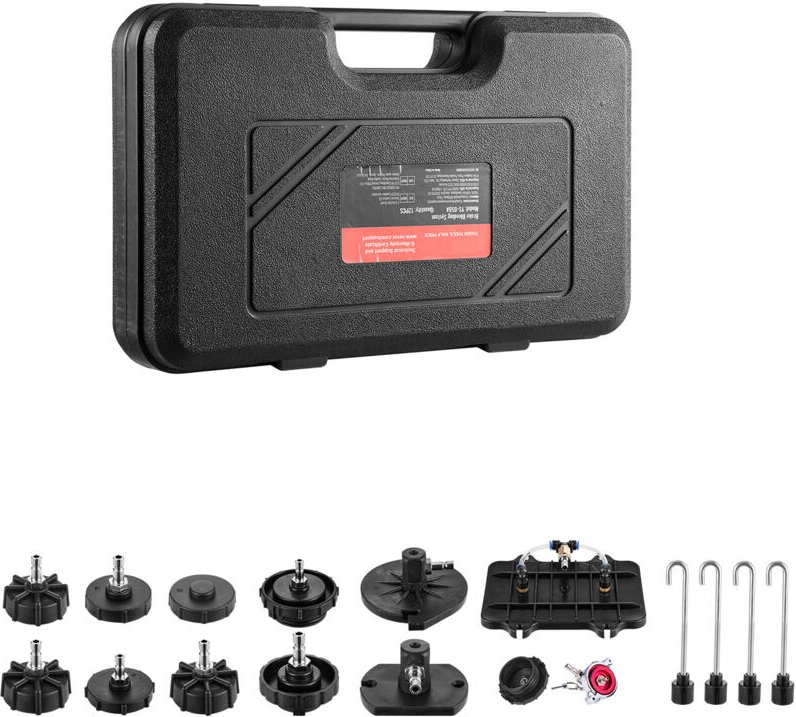 Mophorn - Brake Master Entlüftungsset, 12-teilig, professionelles Bremsentlüftungsadapter-Set mit Griff, langlebig zum B...