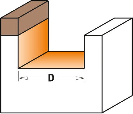 952.501.11b Nutfräser Mit Messer Hw Z2 S=12 D=19.05x9.52x63.5 Dx C/cusc