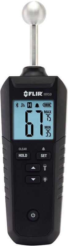 Flir - MR59 Materialfeuchtemessgerät Messbereich Baufeuchtigkeit (Bereich) 0 bis 100 % Messbereich Ho