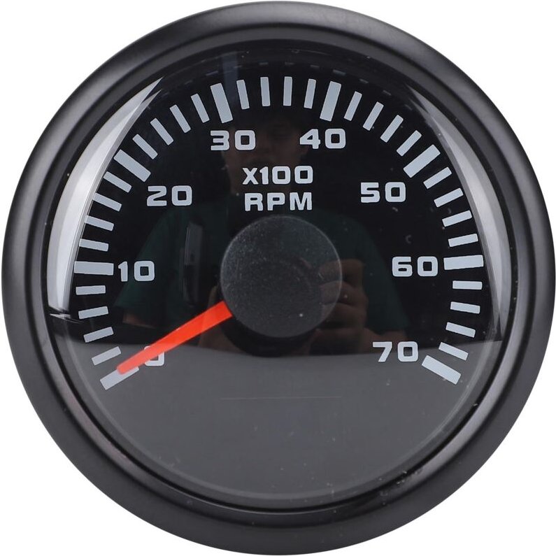 7000 U/min, Drehzahlmesser, Anzeige, 2 Zoll, Sieben, Vibrationsalarm, Hintergrundbeleuchtung, Farben, Anpassbar, Armatur...