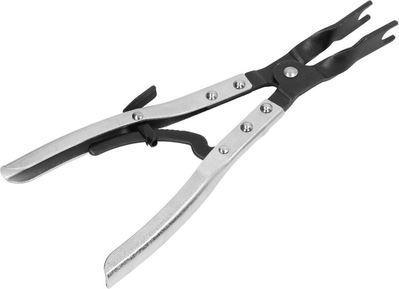 Werkzeug zum Entfernen von Auspuffrohrschellen, robuste Auspuffrohrschellenzange aus hochfestem Metall für Autos.