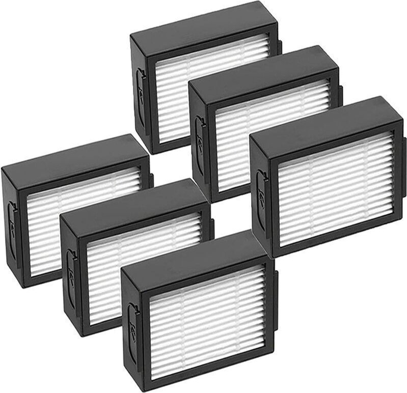 Zubehör für Saugroboter, 6-teiliges HEPA-Ersatzfilterset, passend für die Saugroboter I7, I7+, I7 Plus, E5, E6 und E7, f...
