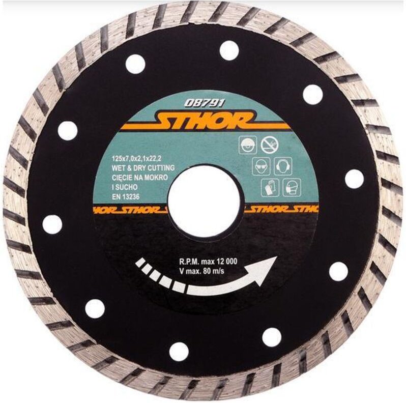 STHOR DIAMANT TARGET 125 x 22,2mm TURBO 08791