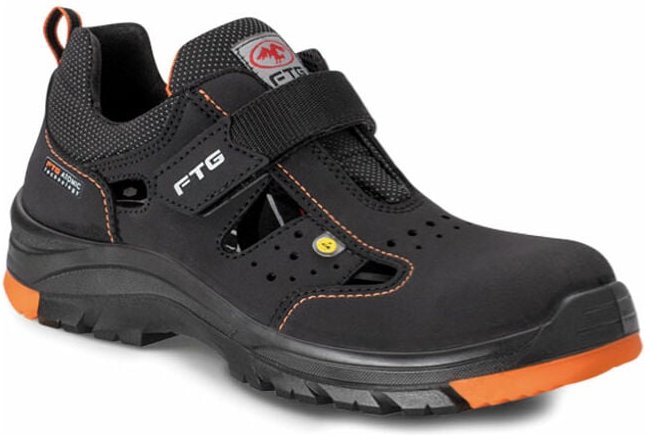 FTG Charon S1P SRC ESD Sicherheitssandalen - 41 EU - Dunkelgrau