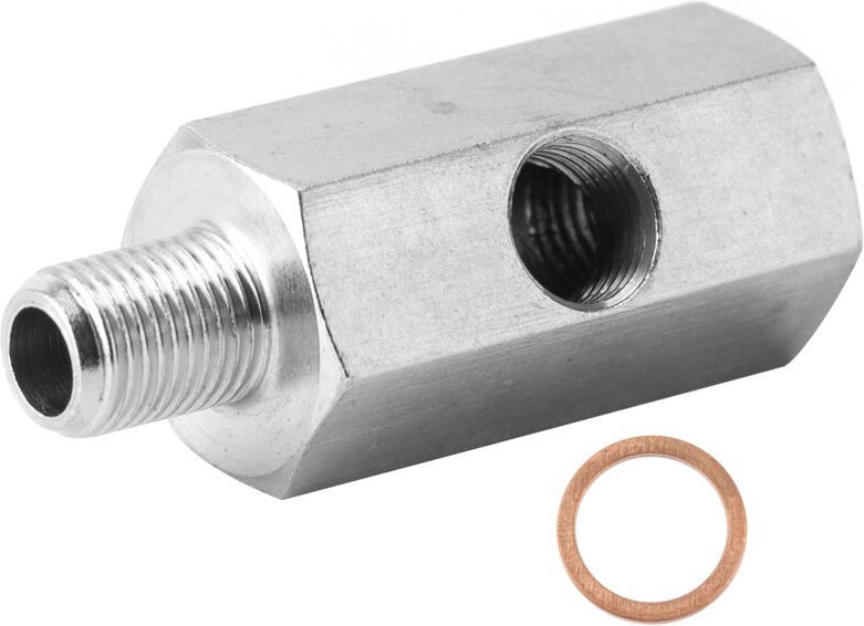 Hochwertiger Öldrucksensor-Adapter, T-Stück, Außengewinde auf Innengewinde NPT 1/8 Zoll M10x1.0, entwickelt für Turbo-Zu...