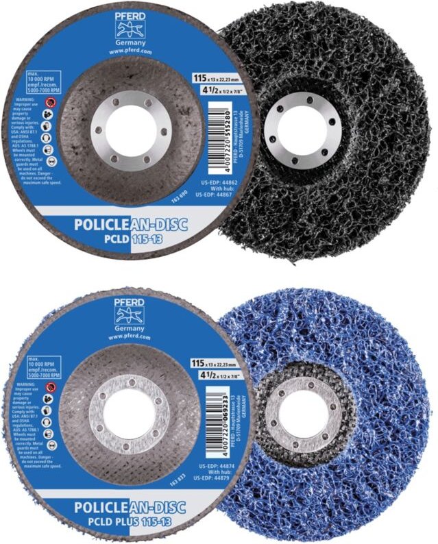 Pferd - 44698004 policlean plus pcld Reinigungsvlies ø 125 x 13 m Bohrung ø 22.3 mm für grobe Reinigun
