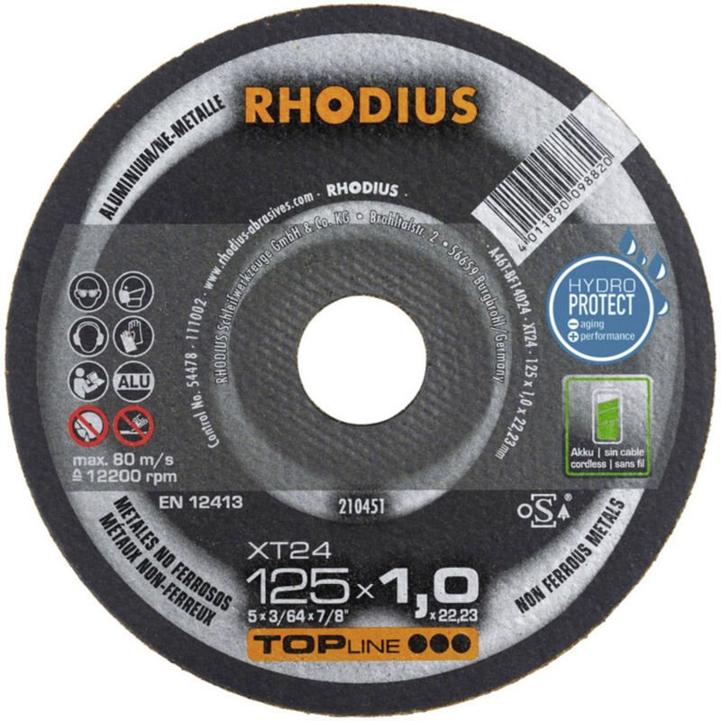 RHODIUS XT24, 50 Stück, 115 x 1,0 mm, Trennscheibe
