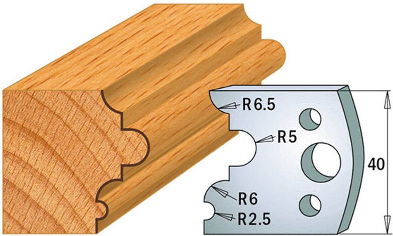 690.036 Paar Messer Kss 40x4mm