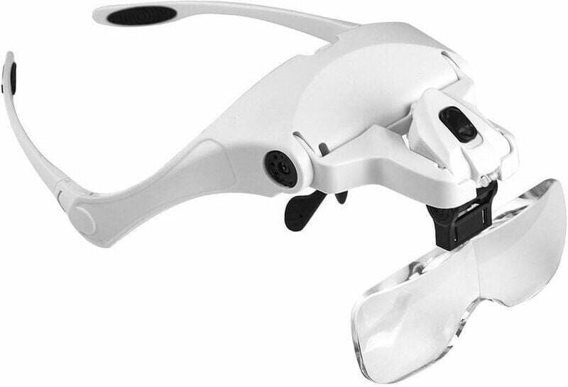 Thumbnail - Vergrößerungsbrille mit 2 LED-Leuchten, Vergrößerungs-Stirnband, Freisprech-Vergrößerungs-Headset zum Nähen, Lesen, Repa...