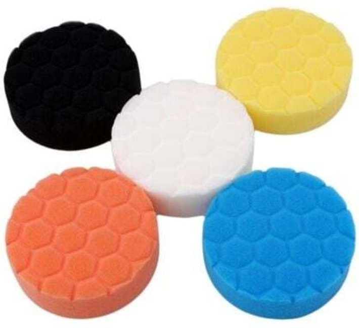 7 Zoll 5-teilige Auto-Polierpads, Polierpad-Schwamm, Polierpad-Set für Bohrschwämme, Bohrpolierset