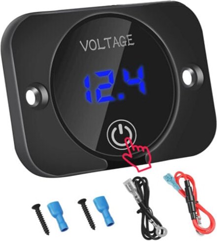 Beijiyi - dc 12V 24V led Digital Voltmeter Wasserdichter Spannungsprüfer für Auto Boot Marine Fahrzeug Motorrad lkw mit ...