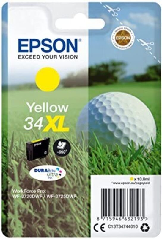 Epson 34XL Original Druckerpatrone Gelb hohe Kapazität T3474 (C13T34744010)