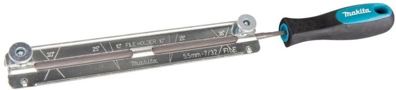 Feilenhalter mit Feile 5,5mm Rundfeile für Sägeketten D-70982 - Makita