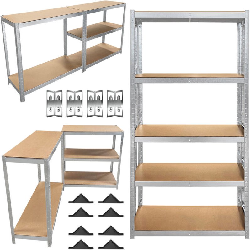 Schwerlastregal Werkstattregal Steckregal Kellerregal Lagerregal 200x100x50cm de