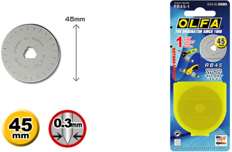 OLFA Ersatzklinge, Klingen-⌀: 45 mm